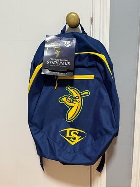 NEW! Navy Blue Louisville Slugger Savannah Bananas Powerized Stick Pack Backpack